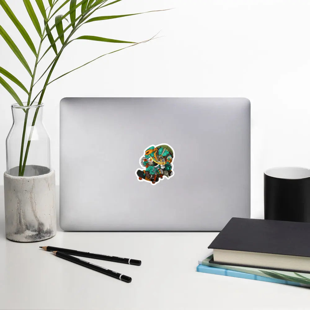 Chameleon Legion Yellow Mutant Turtle Bubble-free stickers PATCHLAB