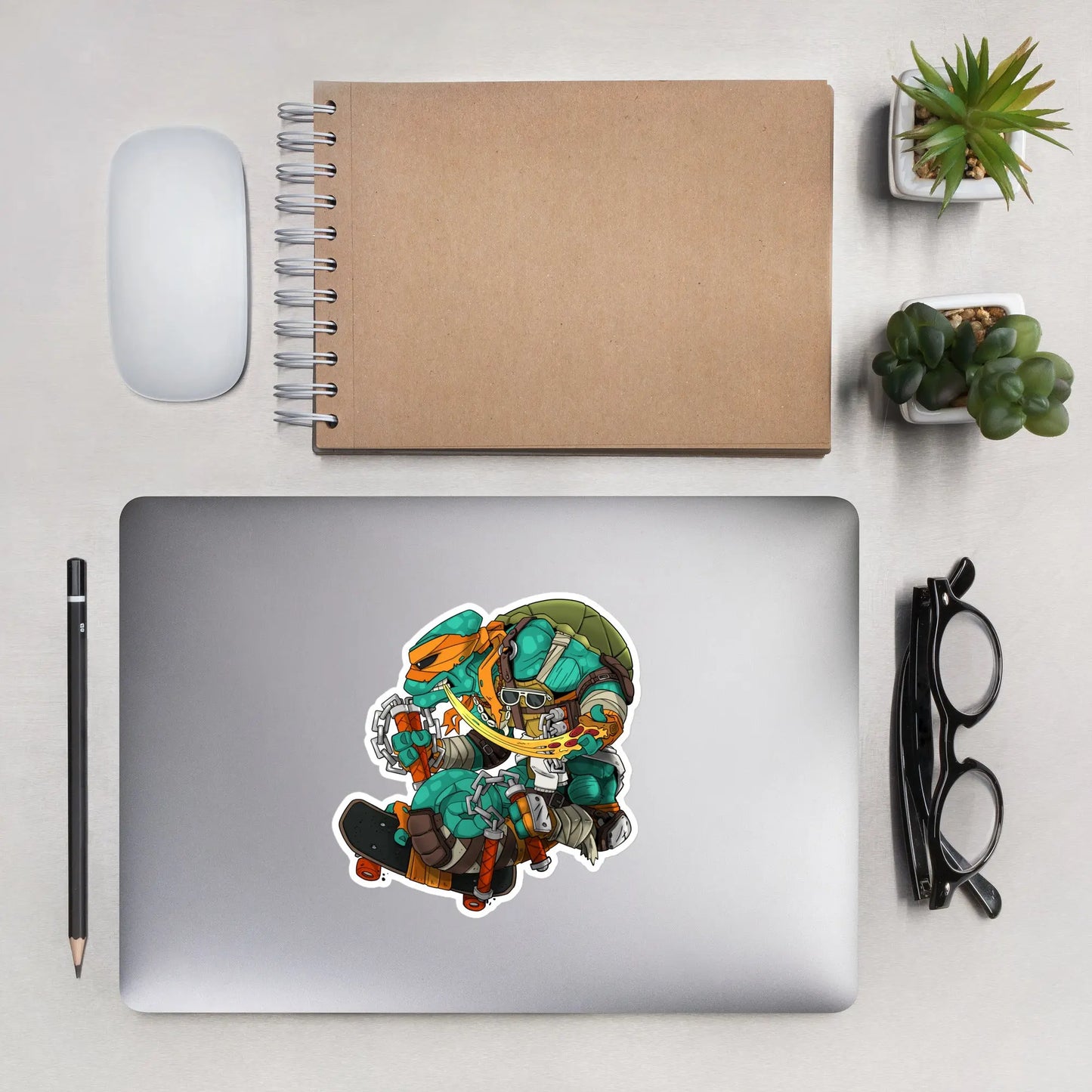 Chameleon Legion Yellow Mutant Turtle Bubble-free stickers PATCHLAB