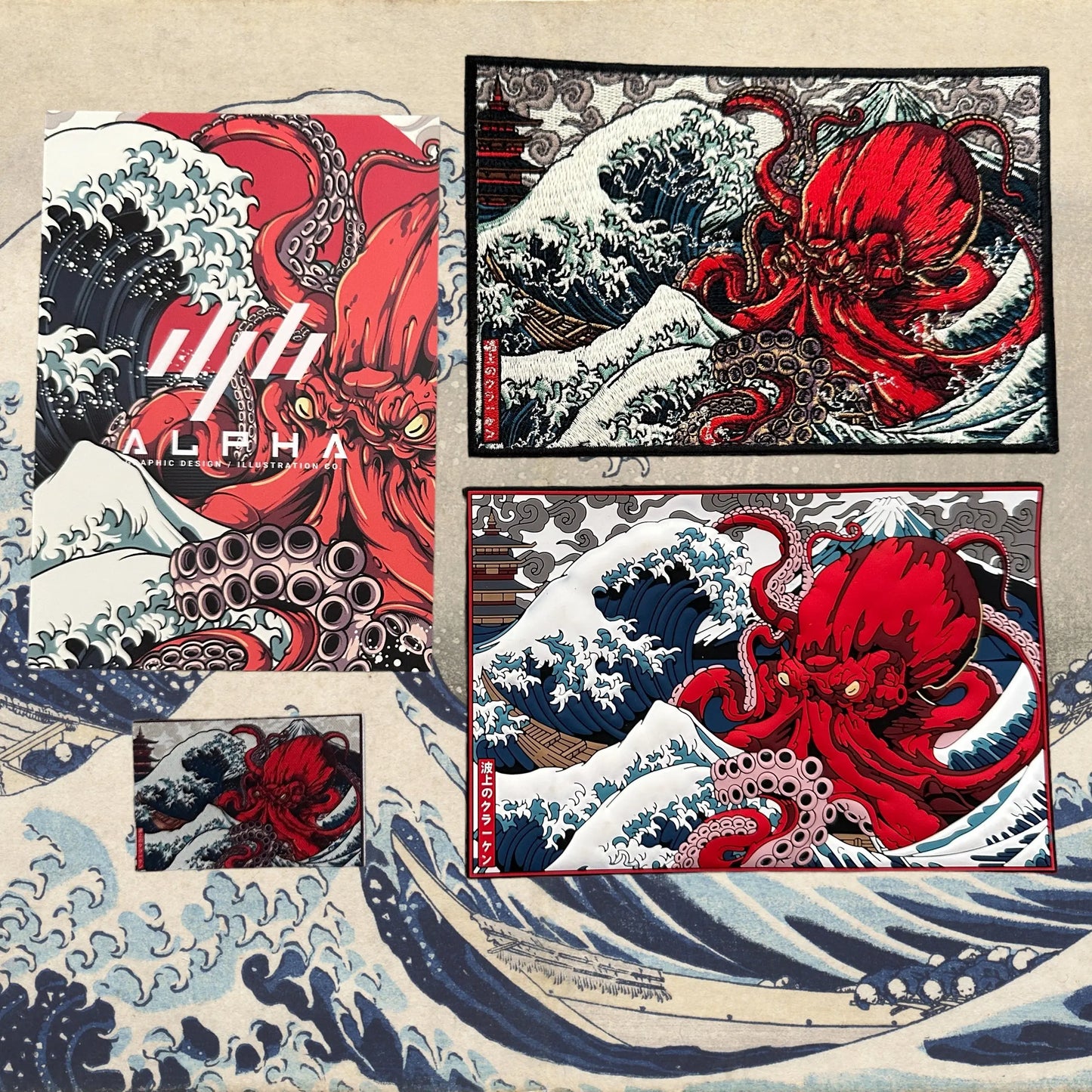 GREAT WAVE #4 KRAKEN PATCHLAB.DE