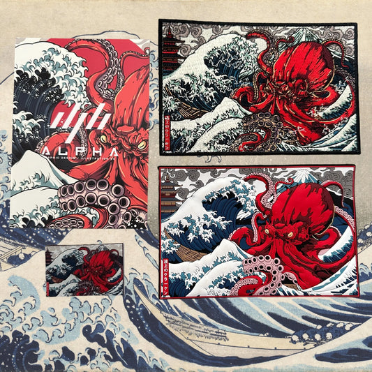 GREAT WAVE #4 KRAKEN PATCHLAB.DE