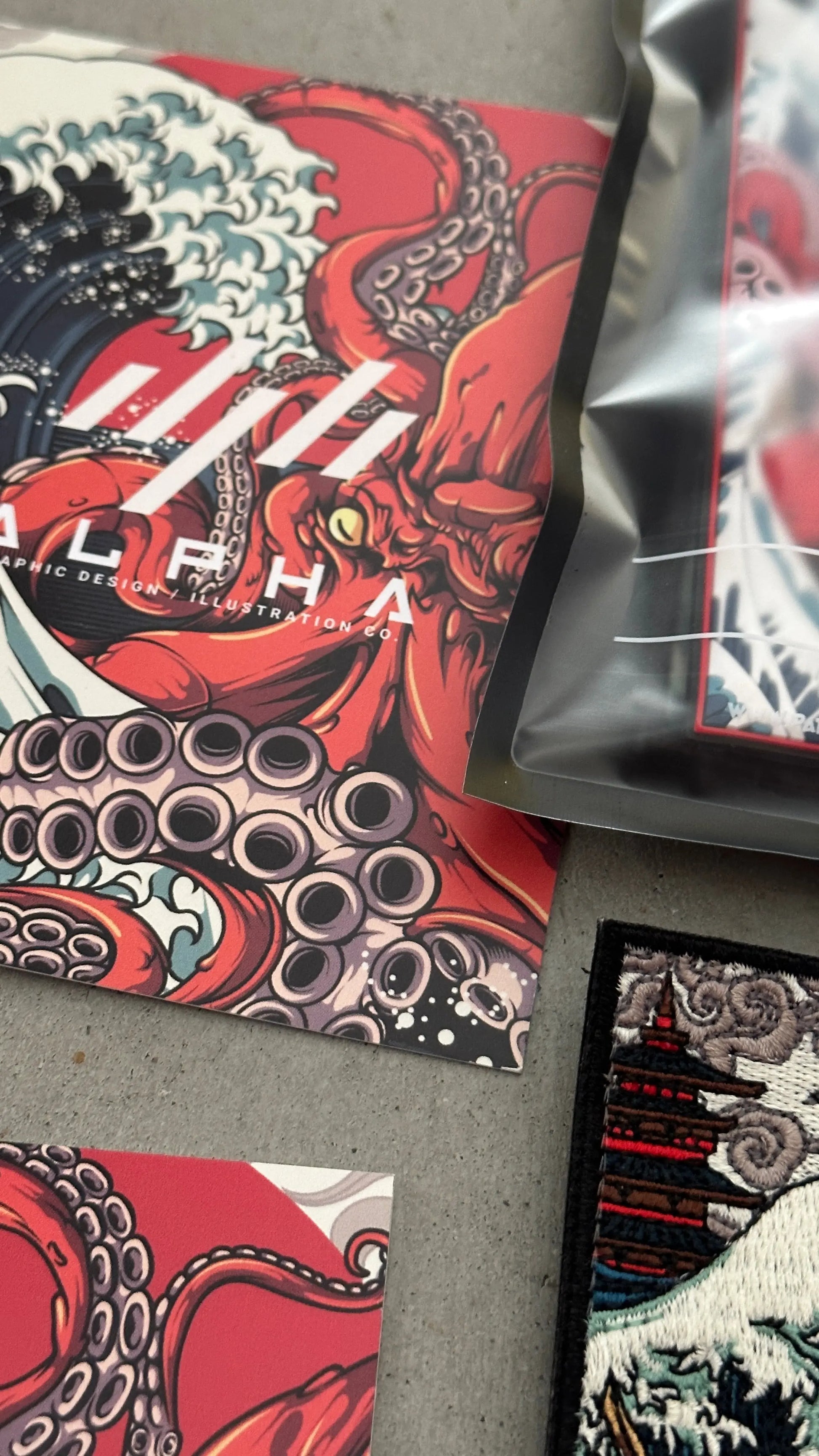 GREAT WAVE #4 KRAKEN PATCHLAB.DE