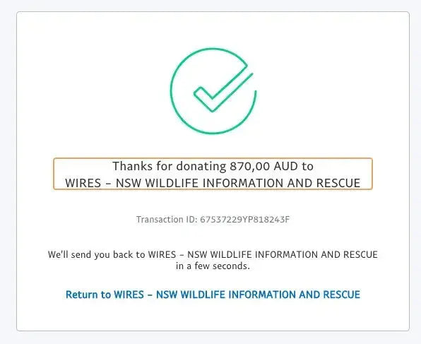 WIRES KOALA Charity