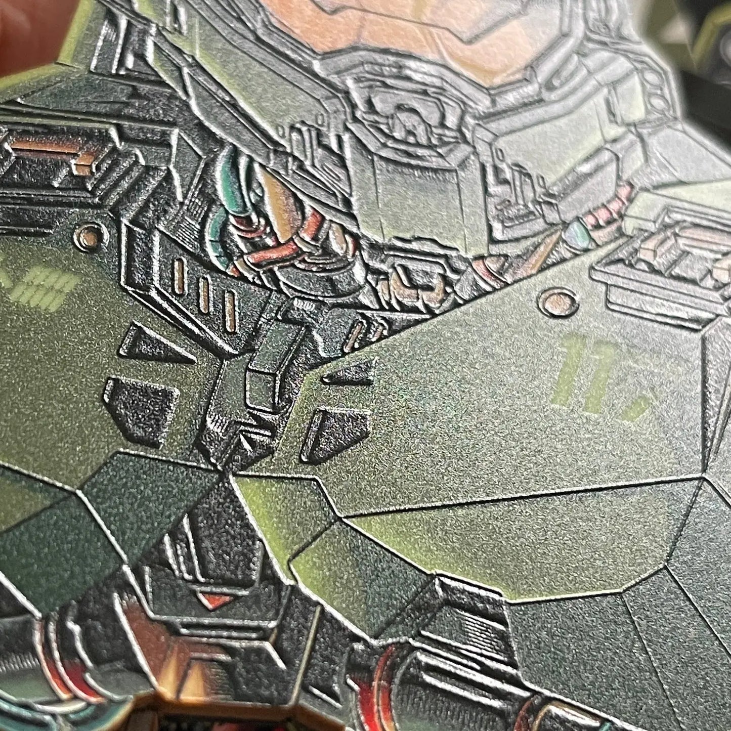 6 times printed and UV hardened