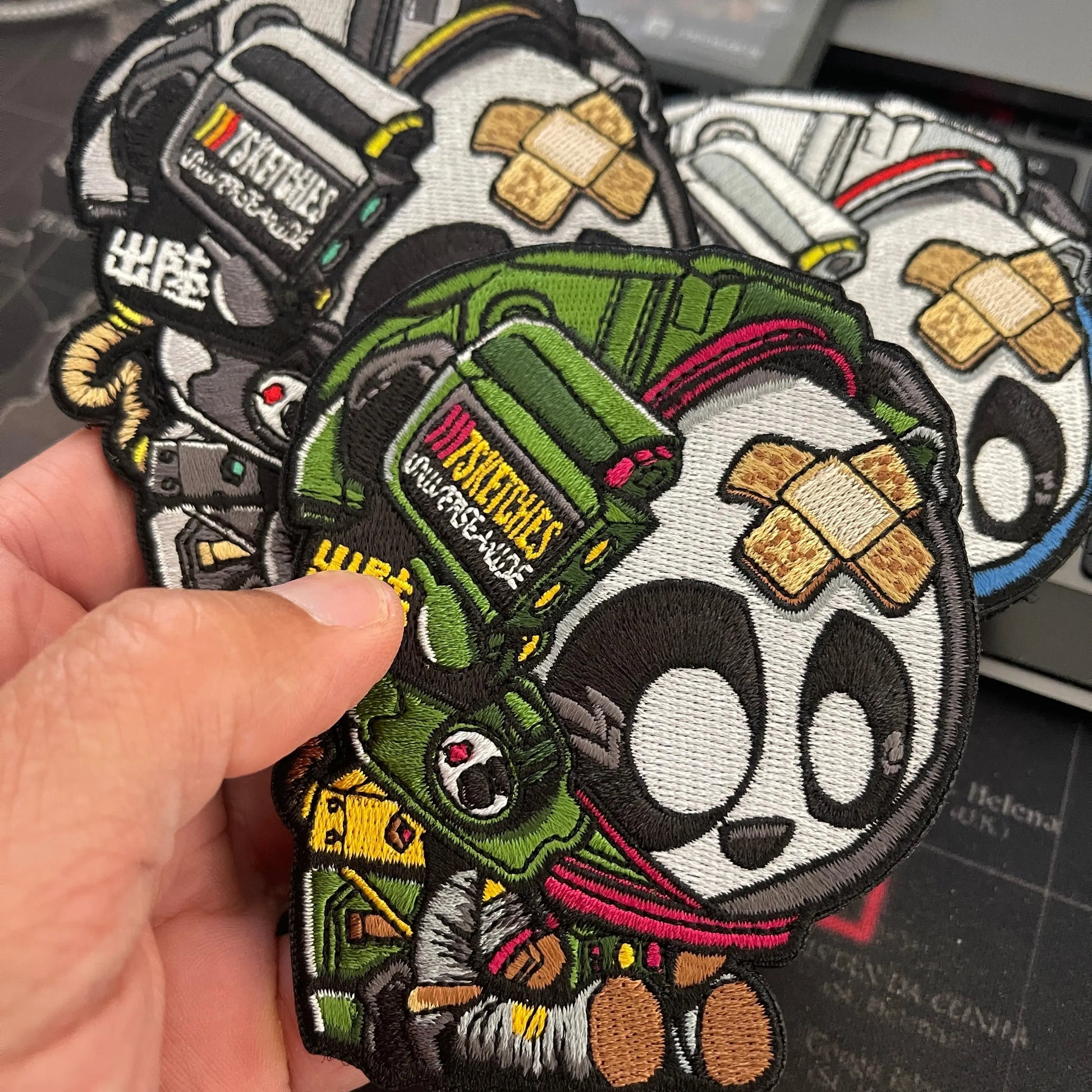 Astro Panda Embroidery PATCHLAB
