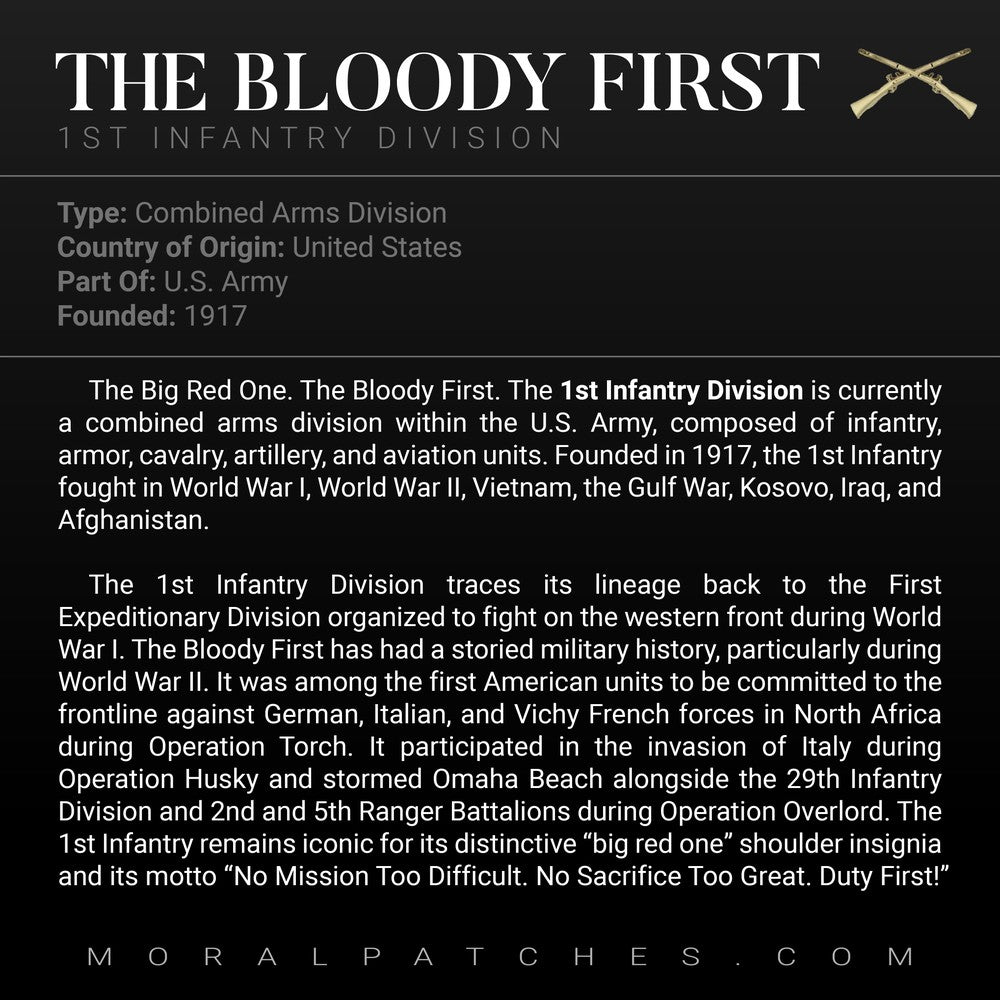 BIG RED ONE HELMET patchlab