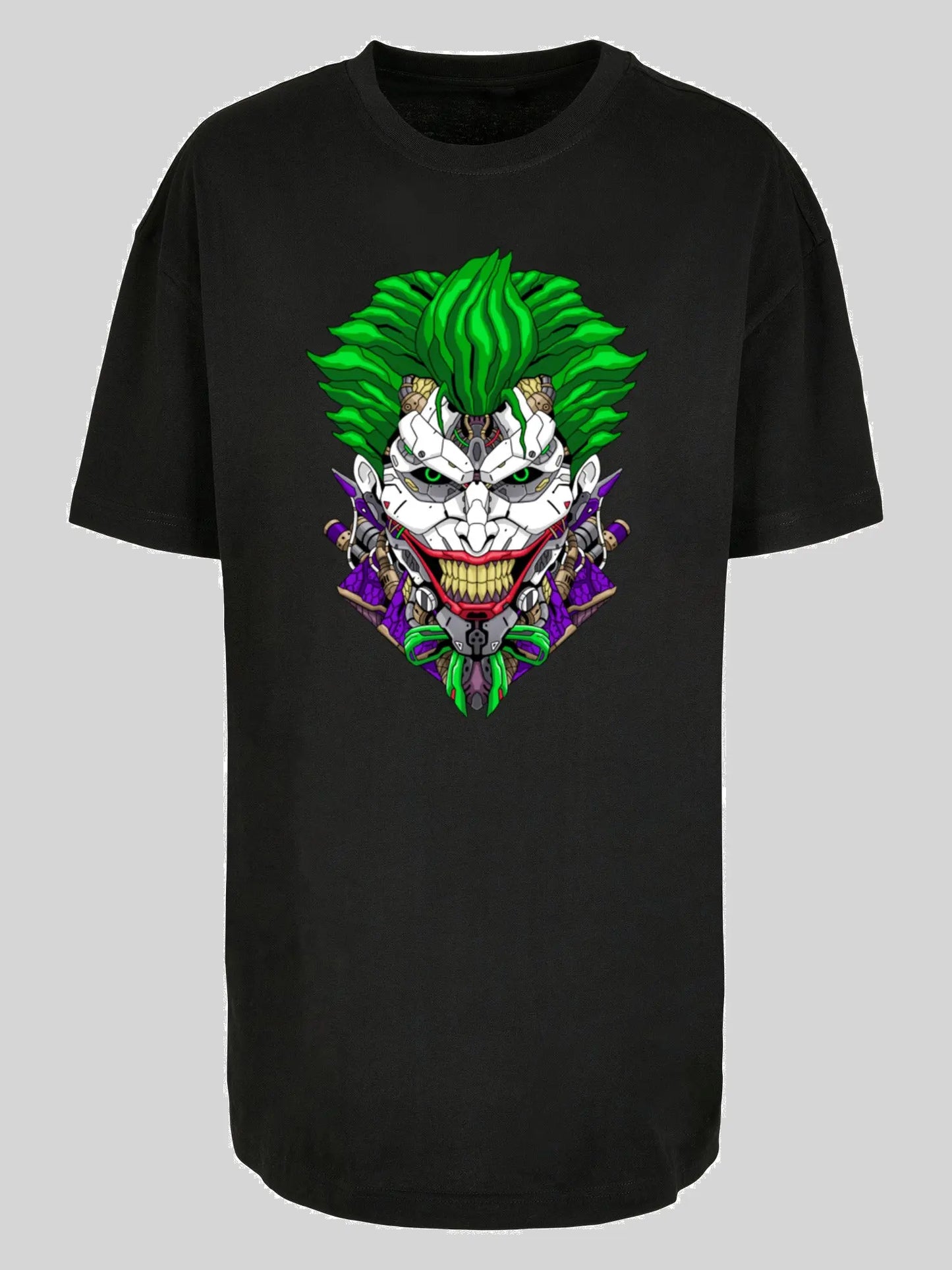 Cyberpunk Comic Joker and f4nt4stic with Ladies Oversized Boyfriend Tee F4NTEC
