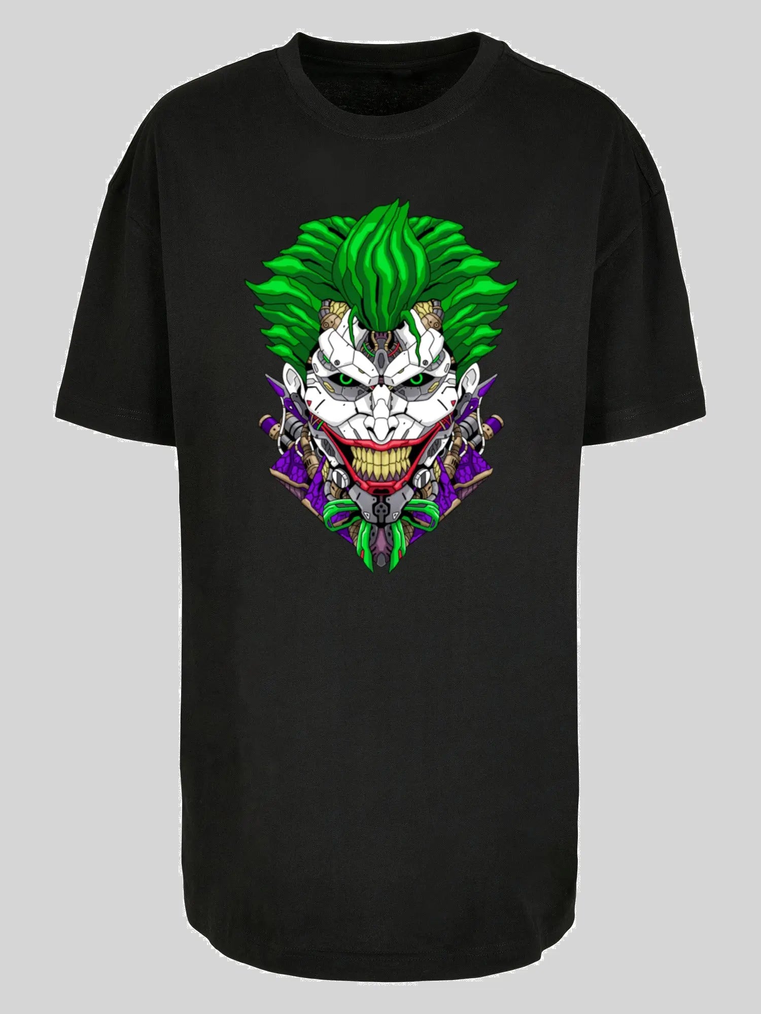 Cyberpunk Comic Joker and f4nt4stic with Ladies Oversized Boyfriend Tee F4NTEC