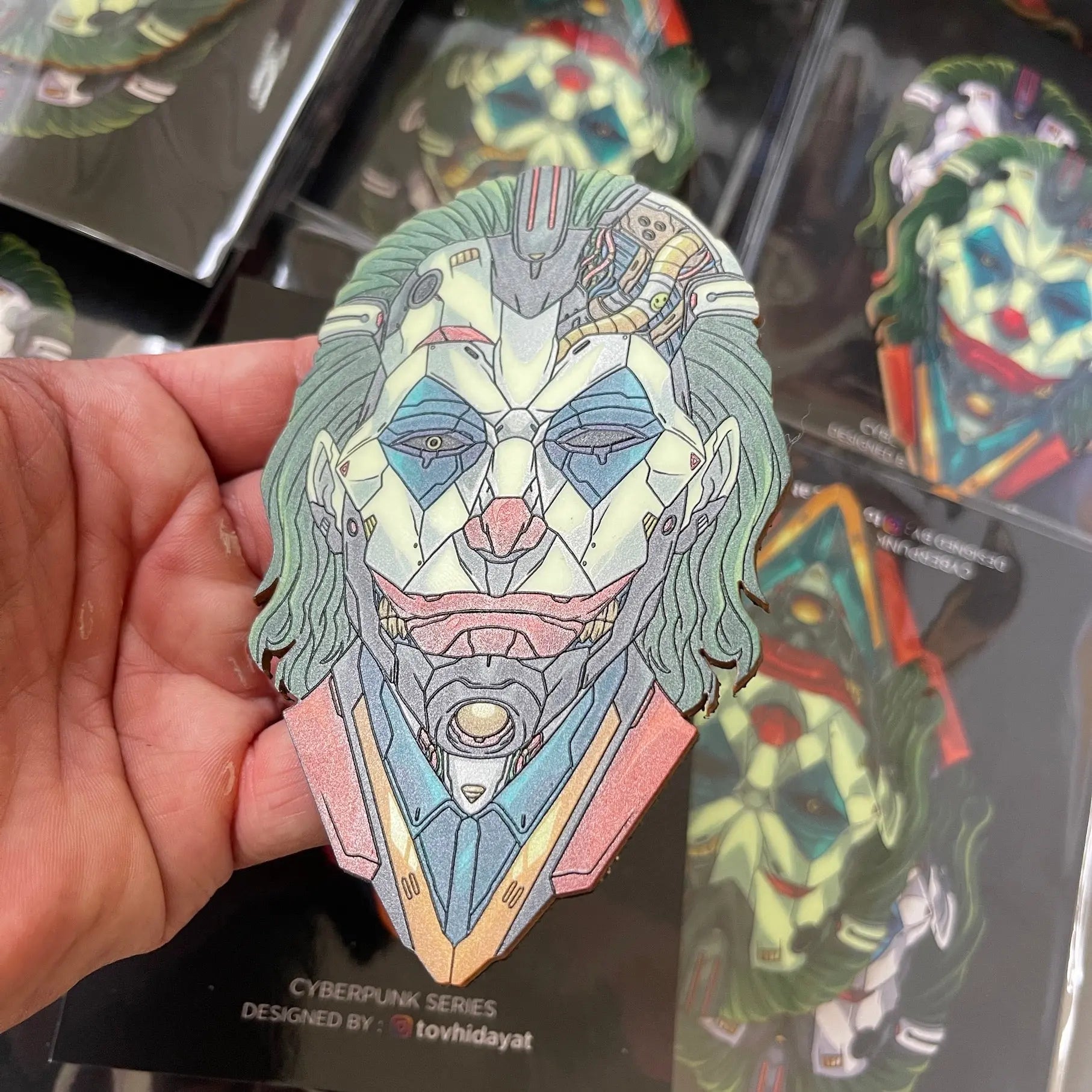 Cyberpunk #1 Clown Acryl PATCHLAB.DE