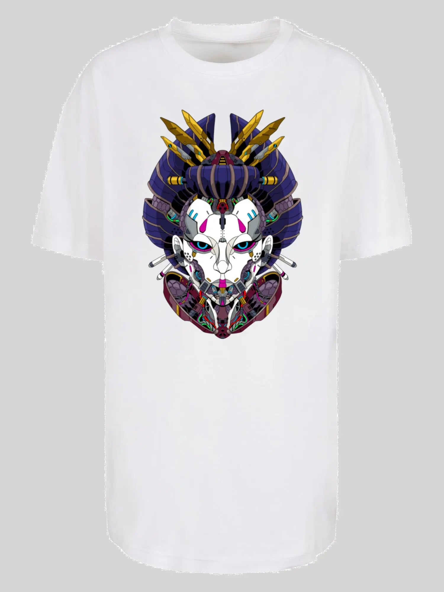 New Cyberpunk Geisha and f4nt4stic with Ladies Oversized Boyfriend Tee F4NTEC