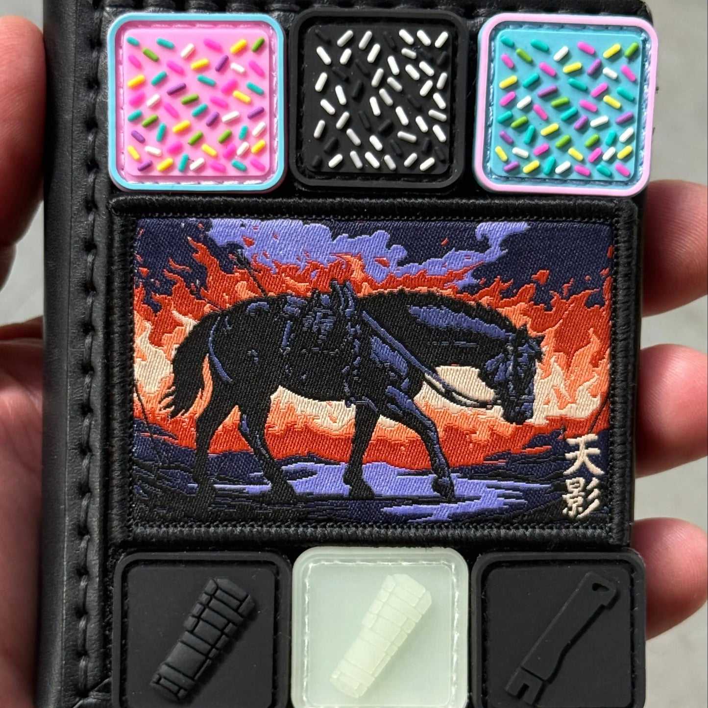 Sprinkle Ranger Eye Patch – 1x1" PVC Micro Morale Patch for EDC, Gear & Backpacks PATCHLAB