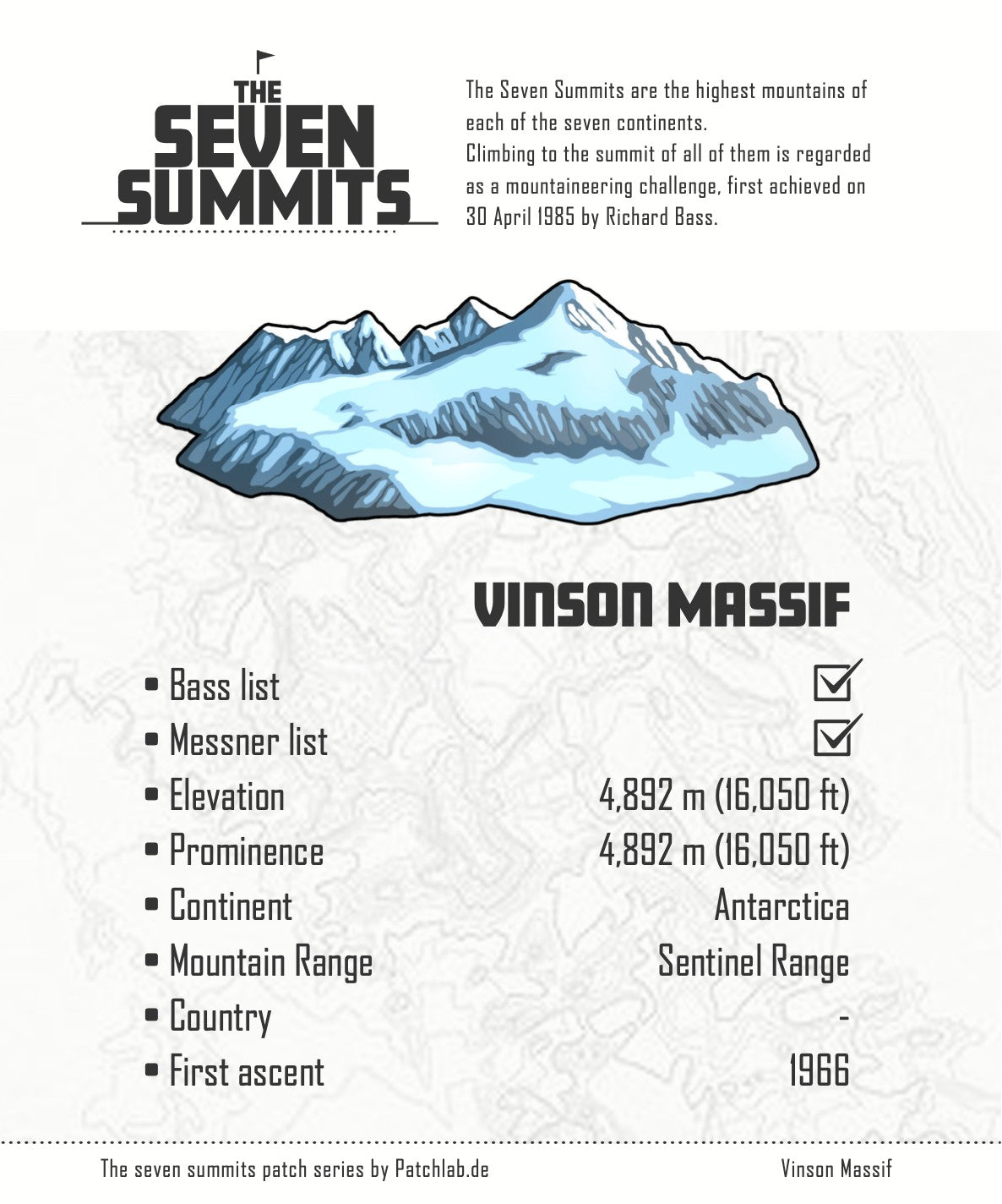 7S #6 Mount Vinson PATCHLAB.DE