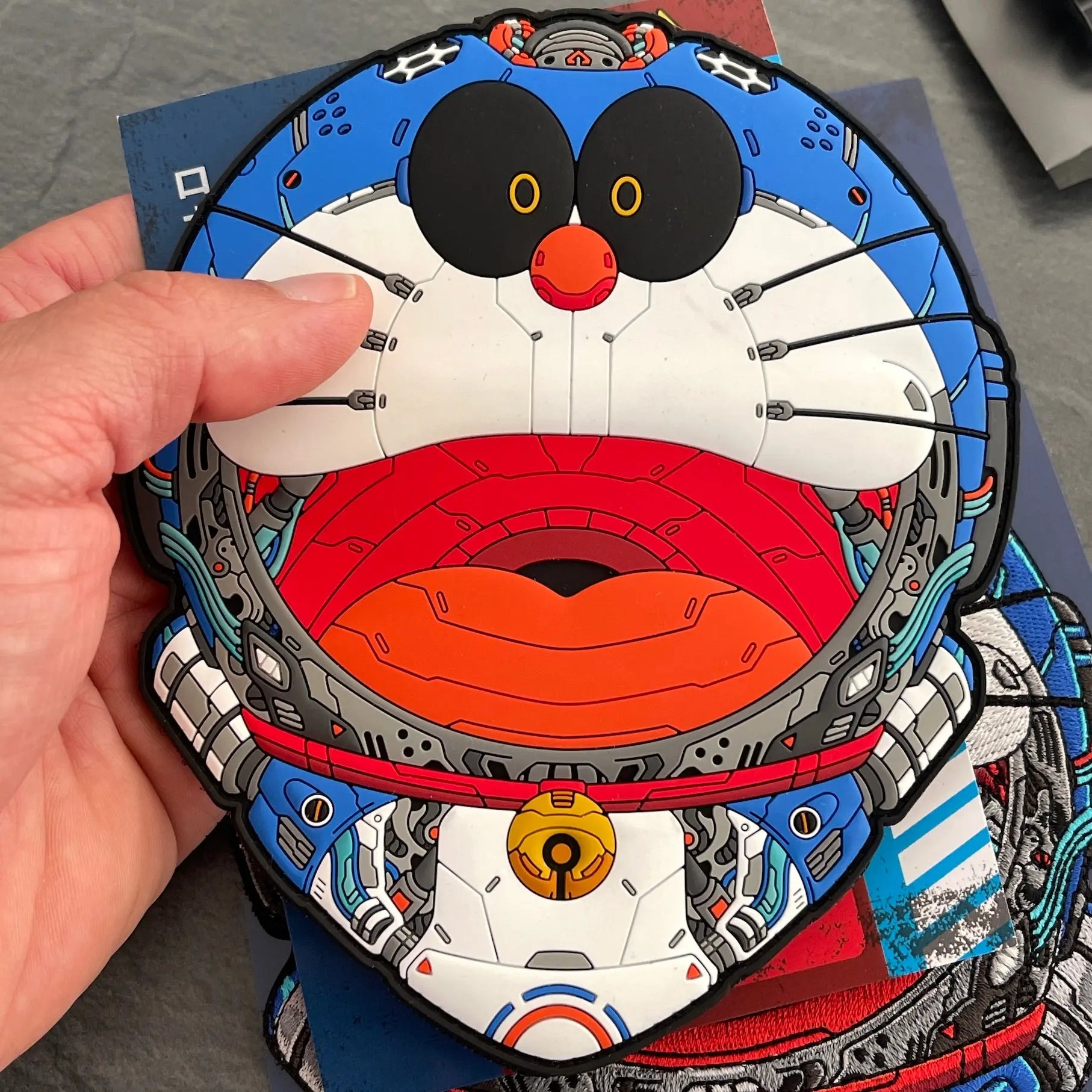 doraemon motorcycle helmet CYBPNK 8 MECHA CAT RUB