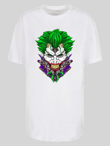 Cyberpunk Comic Joker and f4nt4stic with Ladies Oversized Boyfriend Tee F4NTEC