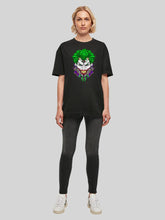 Load image into Gallery viewer, Cyberpunk Comic Joker and f4nt4stic with Ladies Oversized Boyfriend Tee F4NTEC
