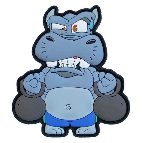 Fitness Hippo Squad - Kettlebell PATCHLAB.DE