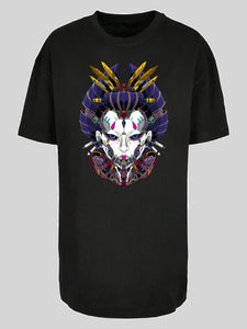 New Cyberpunk Geisha and f4nt4stic with Ladies Oversized Boyfriend Tee F4NTEC